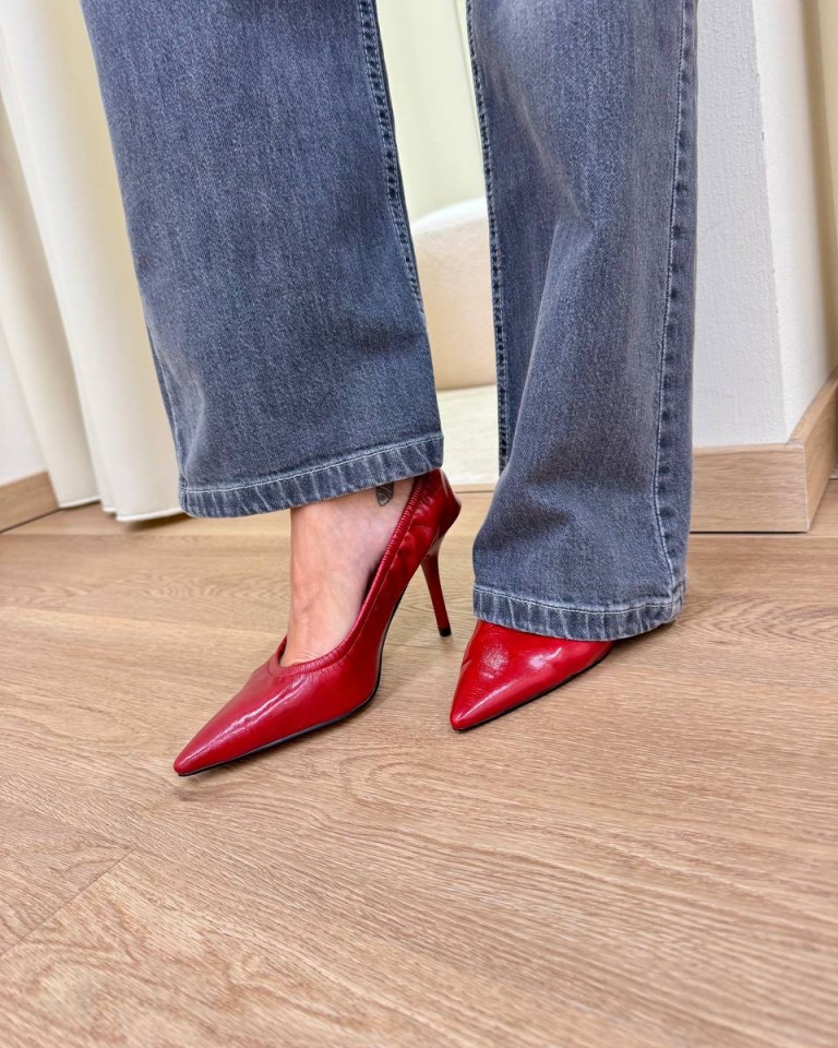 Decolletè Vanta arricciata rossa Twentyfourhaitch Shop Online Decolletè Vanta arricciata rossa Twentyfourhaitch