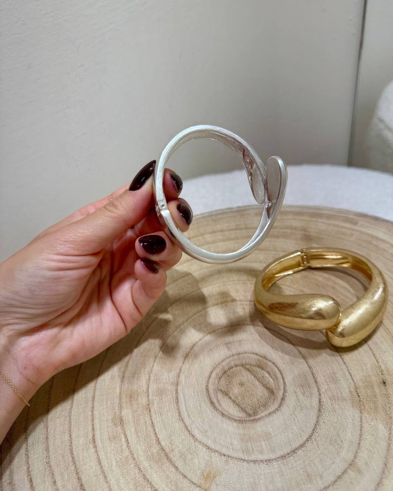 Bracciale a goccia opaco argento Shop Online Bracciale a goccia opaco argento