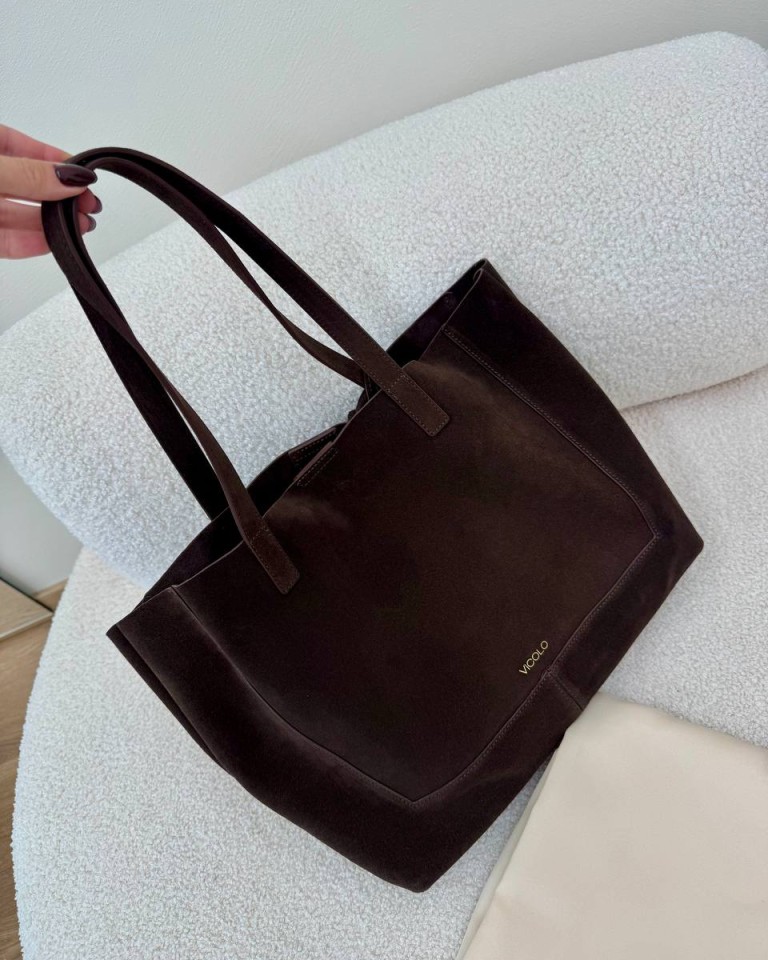 Borsa Calida pelle scamosciata e borchie moro Vicolo Shop Online Borsa Calida pelle scamosciata e borchie moro Vicolo