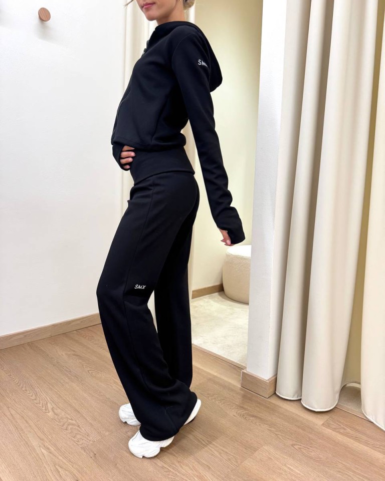 Pantalone SMX flare nero Susy Mix Shop Online Pantalone SMX flare nero Susy Mix
