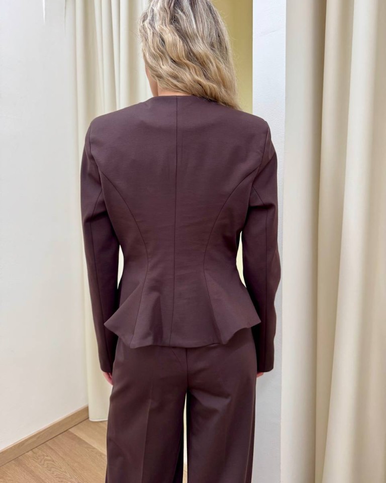 Giacca corta avvitata moro Tensione In Shop Online Giacca corta avvitata moro Tensione In