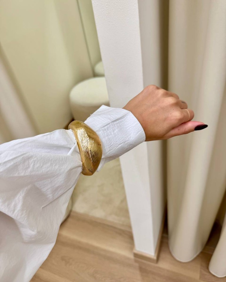 Bracciale effetto rigato oro lucido Shop Online Bracciale effetto rigato oro lucido