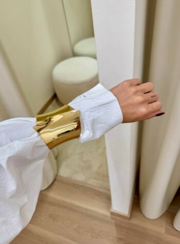 Shop Online Bracciale fascia alta oro lucido