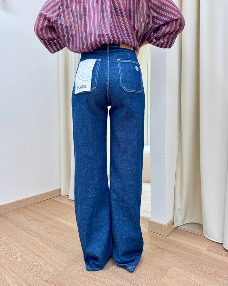 Jeans Plaza palazzo blu HaveOne Shop Online Jeans Plaza palazzo blu HaveOne
