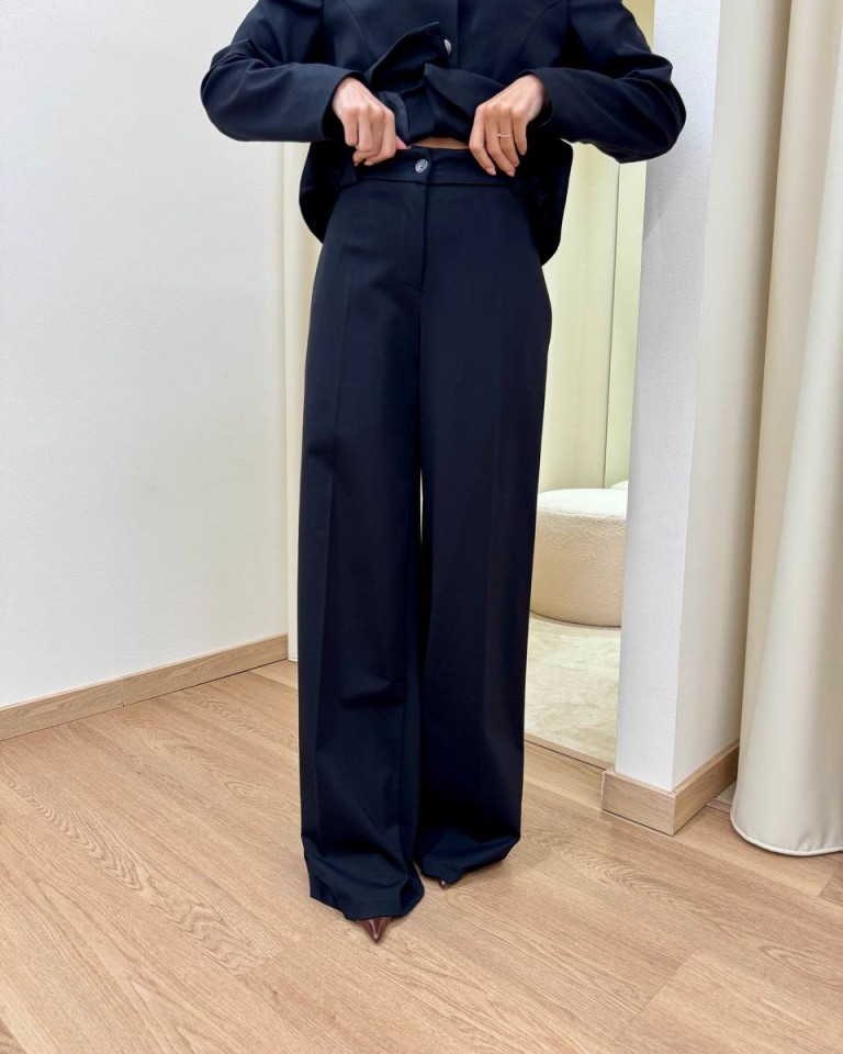 Pantalone palazzo classico nero Tensione In Shop Online Pantalone palazzo classico nero Tensione In