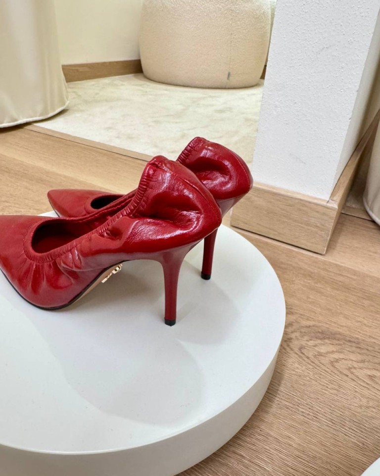 Decolletè Vanta arricciata rossa Twentyfourhaitch Shop Online Decolletè Vanta arricciata rossa Twentyfourhaitch
