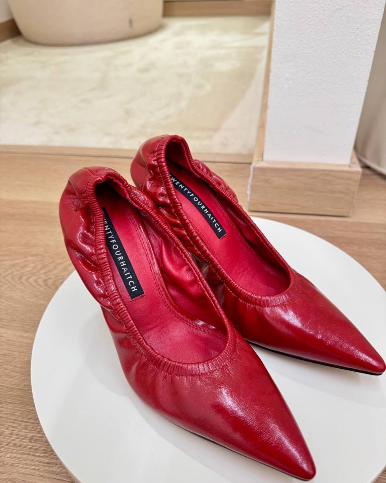 Decolletè Vanta arricciata rossa Twentyfourhaitch Shop Online Decolletè Vanta arricciata rossa Twentyfourhaitch