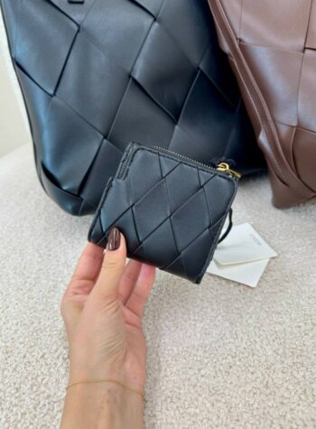 Shop Online Portafogli intreccio nero Vicolo