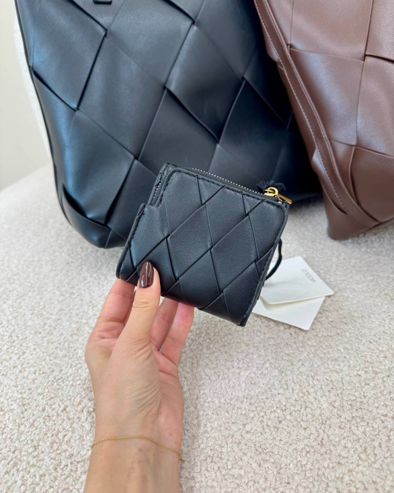 Portafogli intreccio nero Vicolo Shop Online Portafogli intreccio nero Vicolo