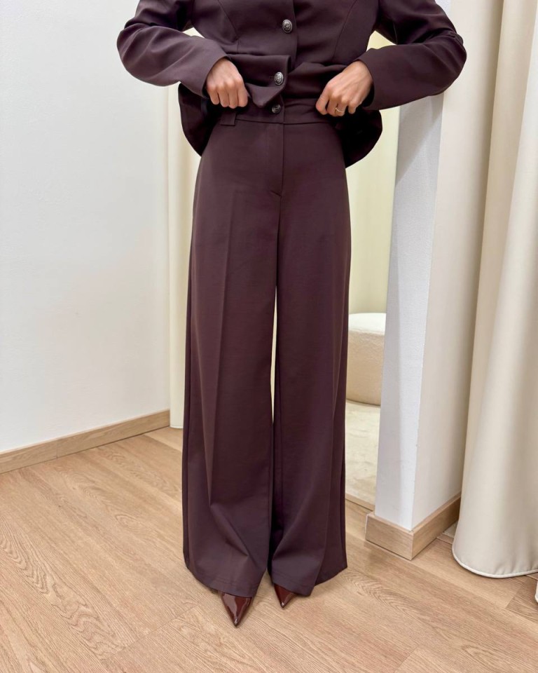 Pantalone palazzo classico moro Tensione In Shop Online Pantalone palazzo classico moro Tensione In