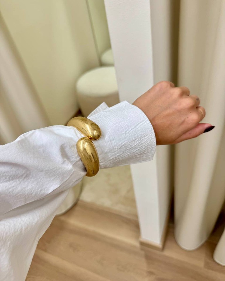 Bracciale a goccia opaco oro Shop Online Bracciale a goccia opaco oro
