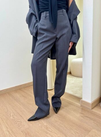 Shop Online Pantalone sigaretta grigio mélange Kontatto