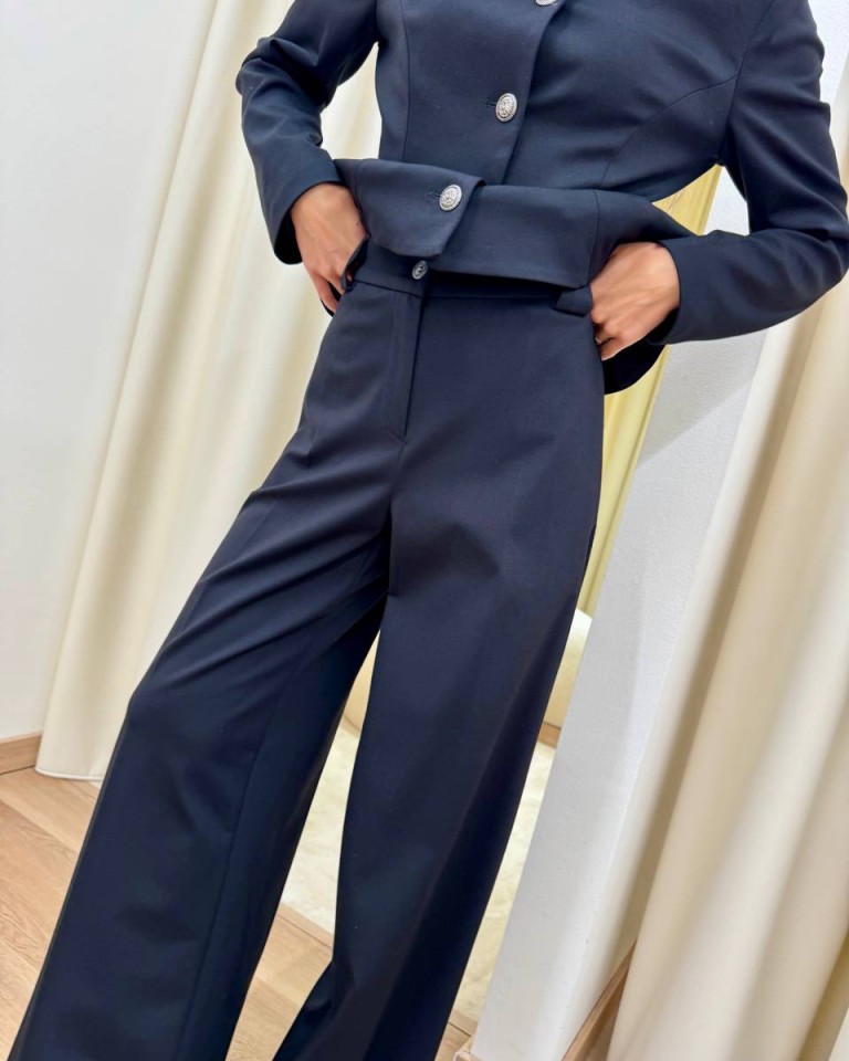 Pantalone palazzo classico nero Tensione In Shop Online Pantalone palazzo classico nero Tensione In