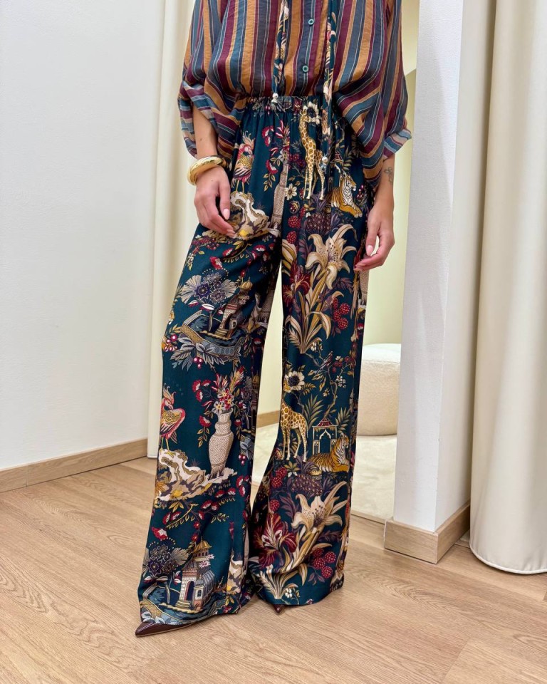 Pantalone Nomad "Cina" ottanio HaveOne Shop Online Pantalone Nomad "Cina" ottanio HaveOne