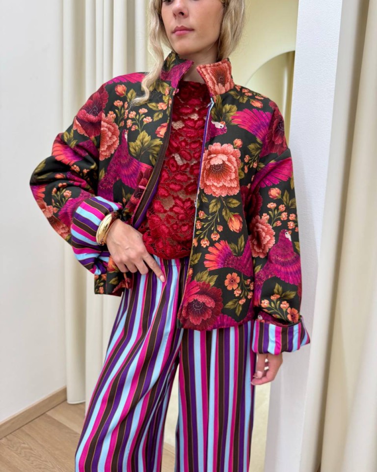 Bomber Nomad colibri verde e bordeaux HaveOne Shop Online Bomber Nomad colibri verde e bordeaux HaveOne