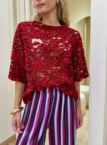 Shop Online T-shirt Nomad pizzo di velluto rosso HaveOne