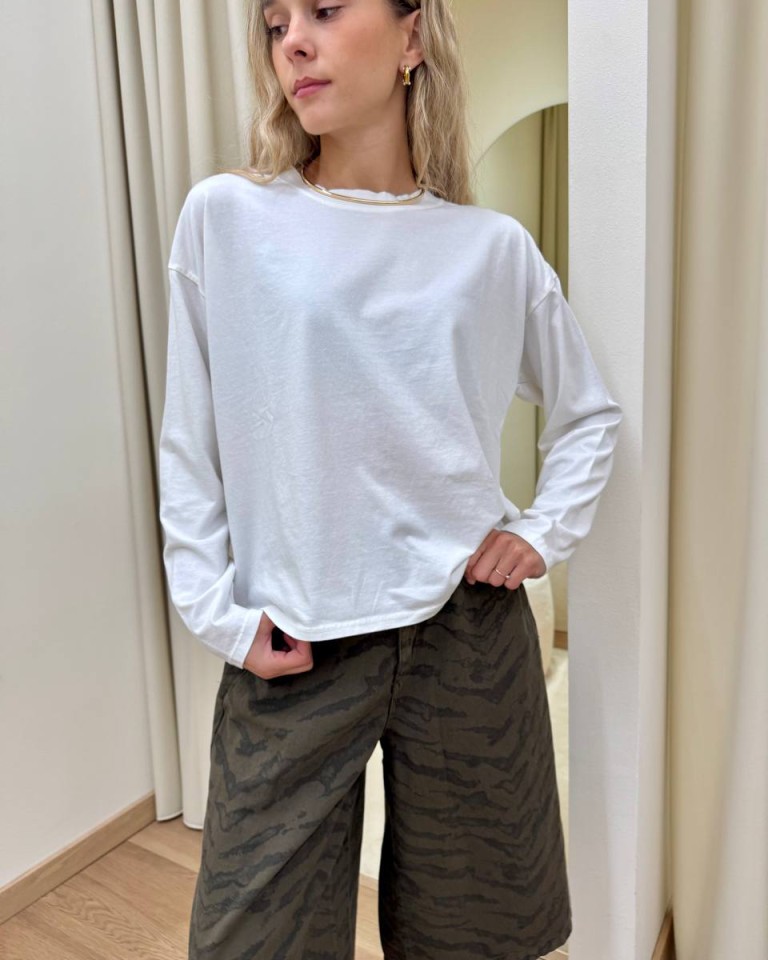 Maglia over scatoletta bianca HaveOne Shop Online Maglia over scatoletta bianca HaveOne