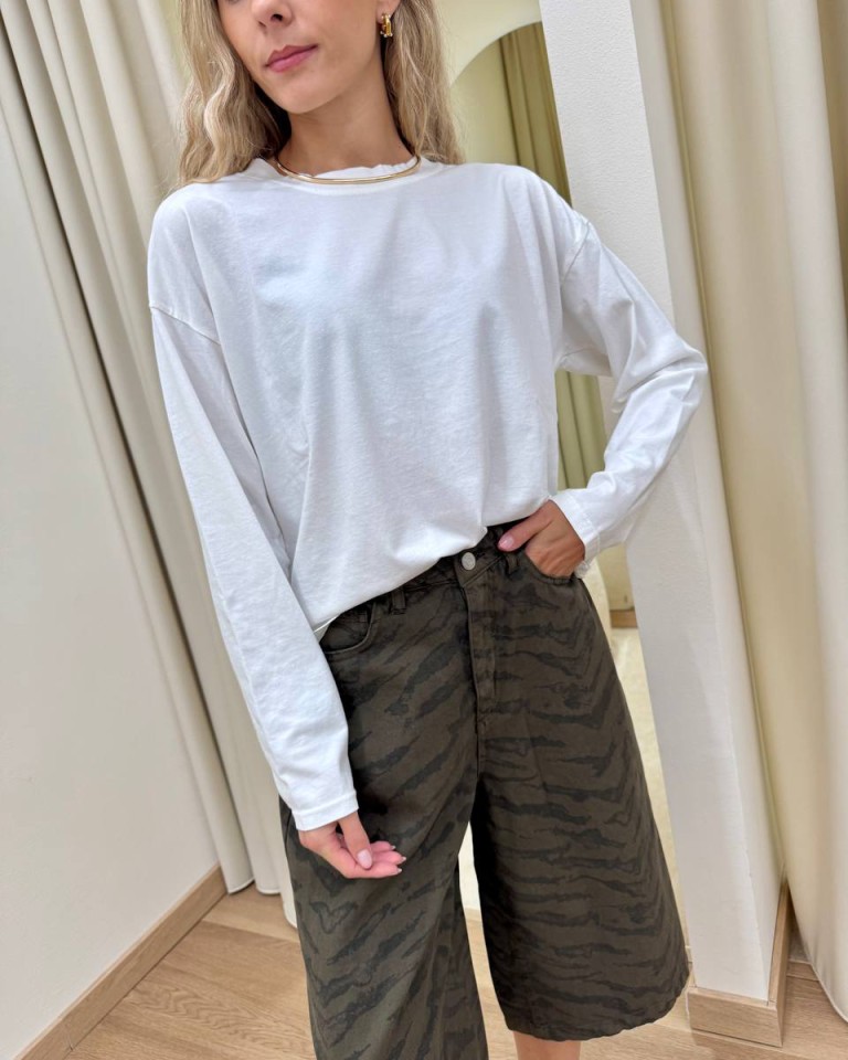 Maglia over scatoletta bianca HaveOne Shop Online Maglia over scatoletta bianca HaveOne