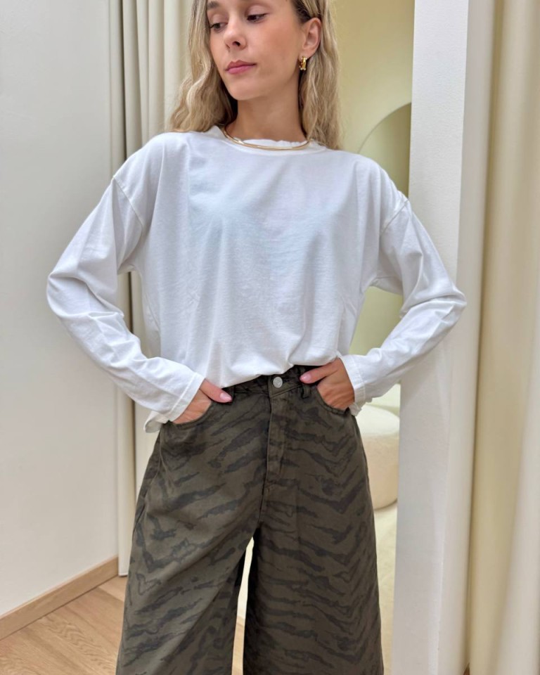 Maglia over scatoletta bianca HaveOne Shop Online Maglia over scatoletta bianca HaveOne