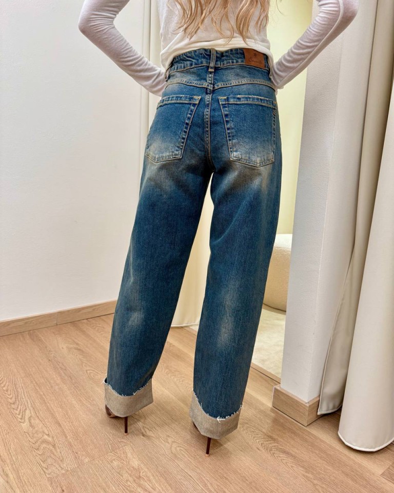 Jeans Massi rovescia alta denim Souvenir Shop Online Jeans Massi rovescia alta denim Souvenir