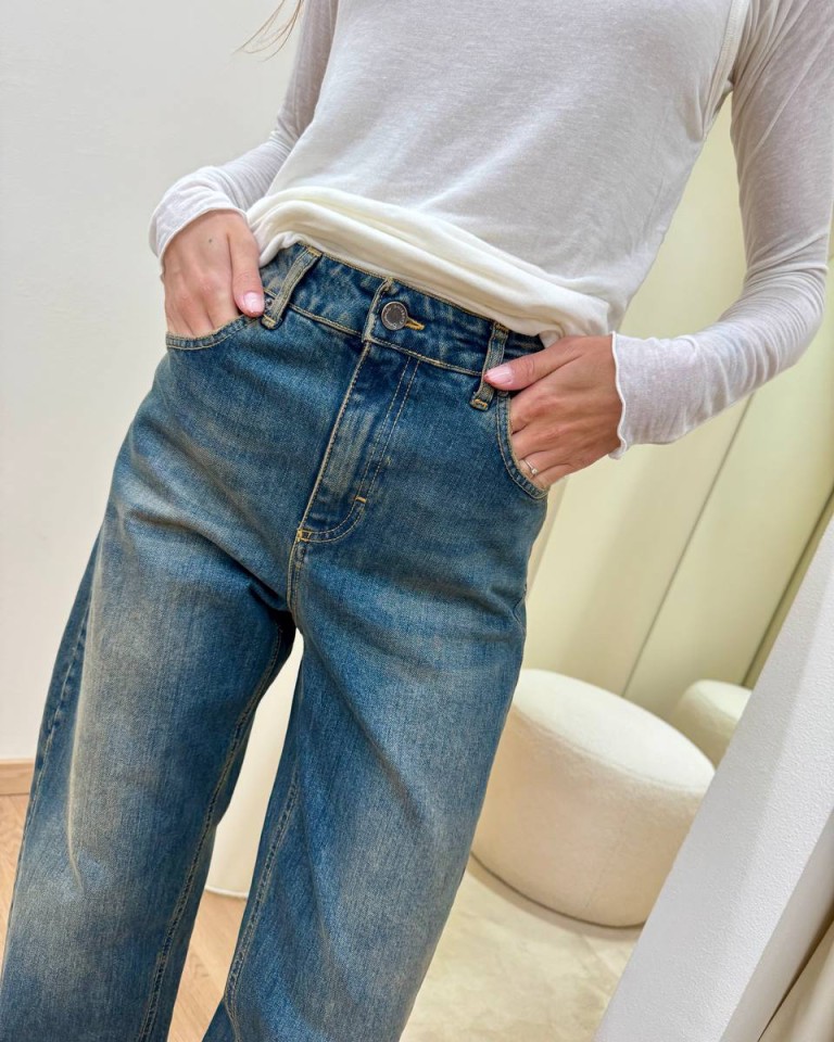 Jeans Massi rovescia alta denim Souvenir Shop Online Jeans Massi rovescia alta denim Souvenir