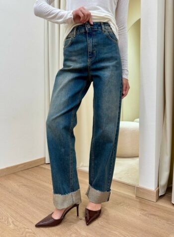 Shop Online Jeans Massi rovescia alta denim Souvenir