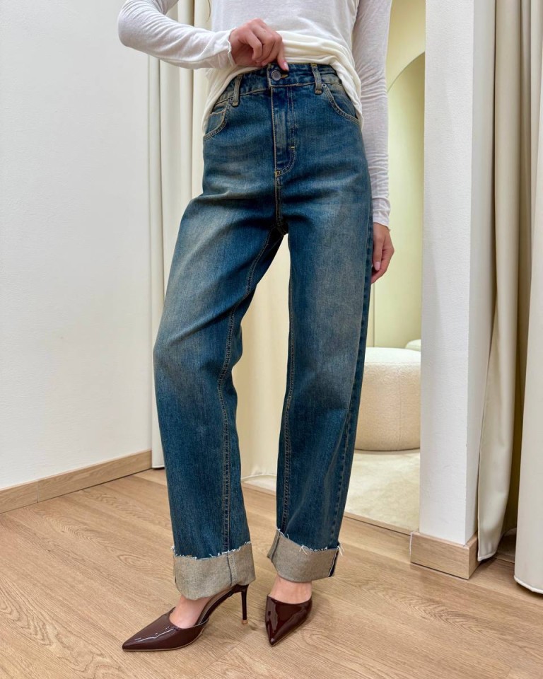 Jeans Massi rovescia alta denim Souvenir Shop Online Jeans Massi rovescia alta denim Souvenir