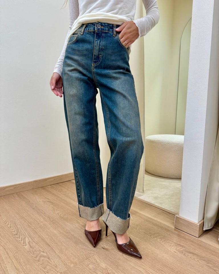 Jeans Massi rovescia alta denim Souvenir Shop Online Jeans Massi rovescia alta denim Souvenir
