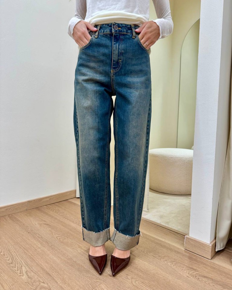 Jeans Massi rovescia alta denim Souvenir Shop Online Jeans Massi rovescia alta denim Souvenir