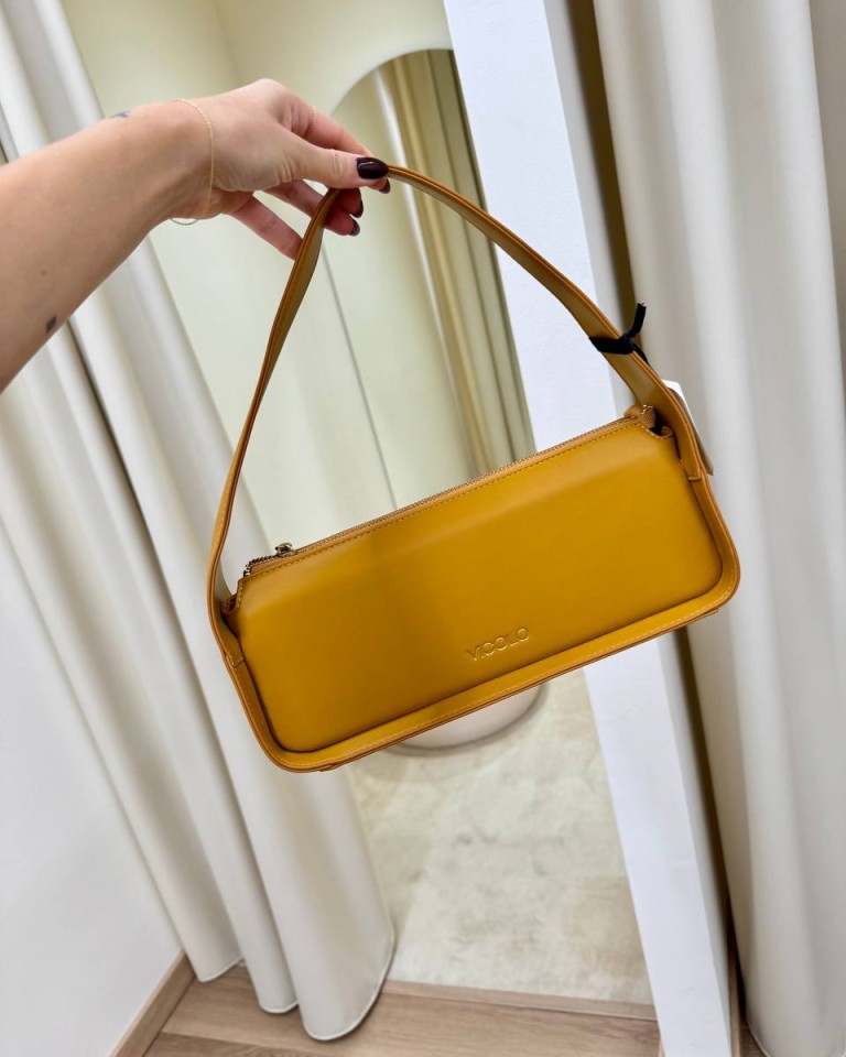 Borsa Deva ecopelle senape Vicolo Shop Online Borsa Deva ecopelle senape Vicolo
