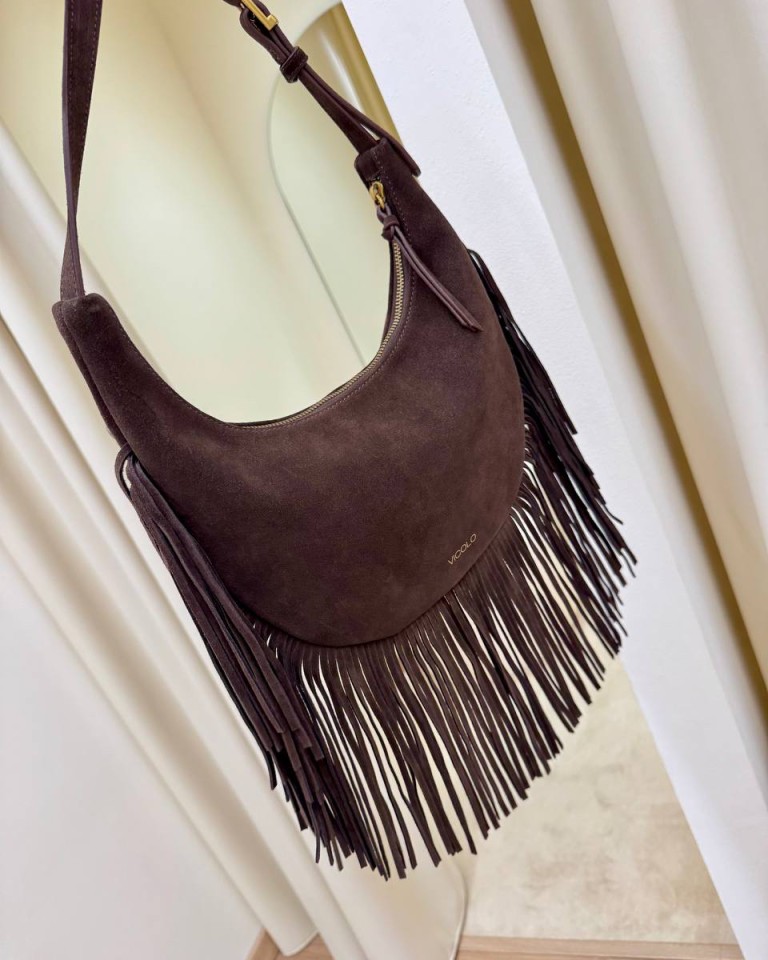 Borsa Calida pelle scamosciata borchie moro Vicolo Shop Online Borsa Calida pelle scamosciata borchie moro Vicolo