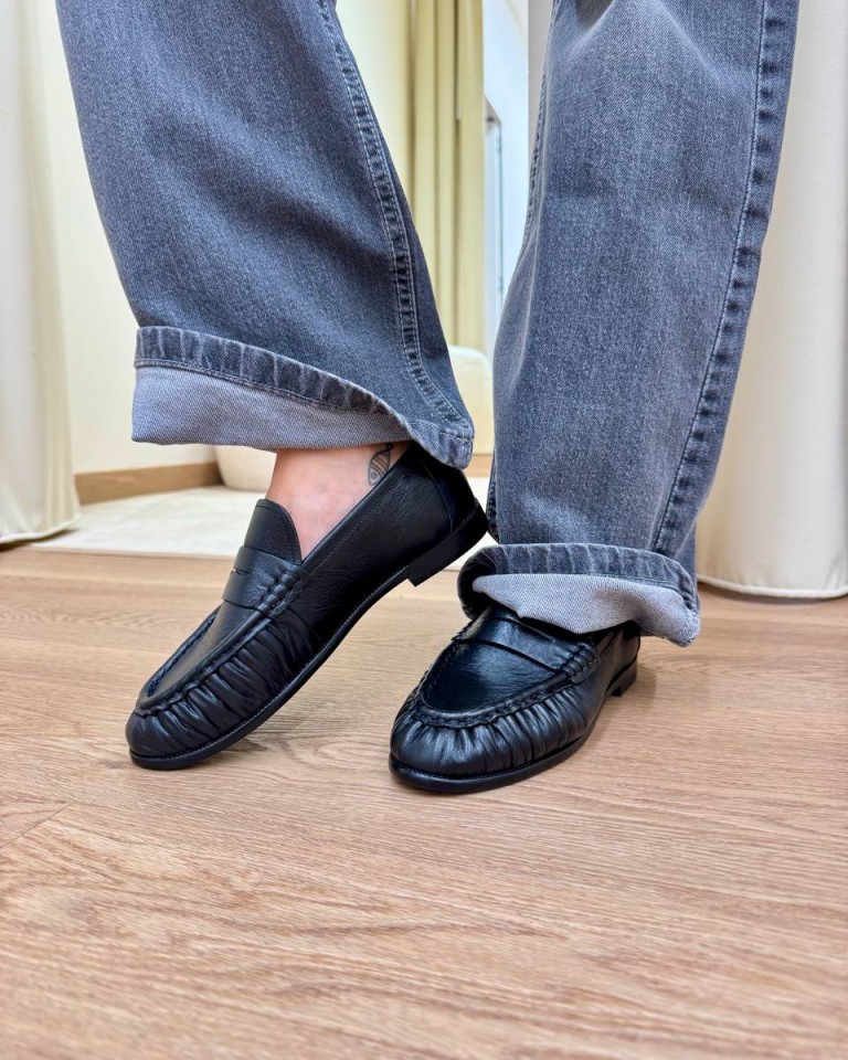 Mocassino vera pelle nero Ovyè Shop Online Mocassino vera pelle nero Ovyè