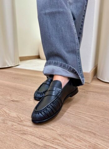 Shop Online Mocassino vera pelle nero  Ovyè