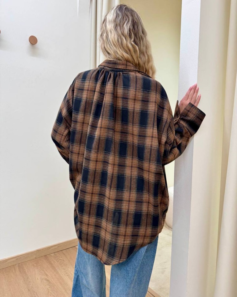 Twin set camicia e top check moro e nero Vicolo Shop Online Twin set camicia e top check moro e nero Vicolo