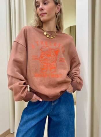 Shop Online Felpa over blush stampa "athletic department" Tensione In