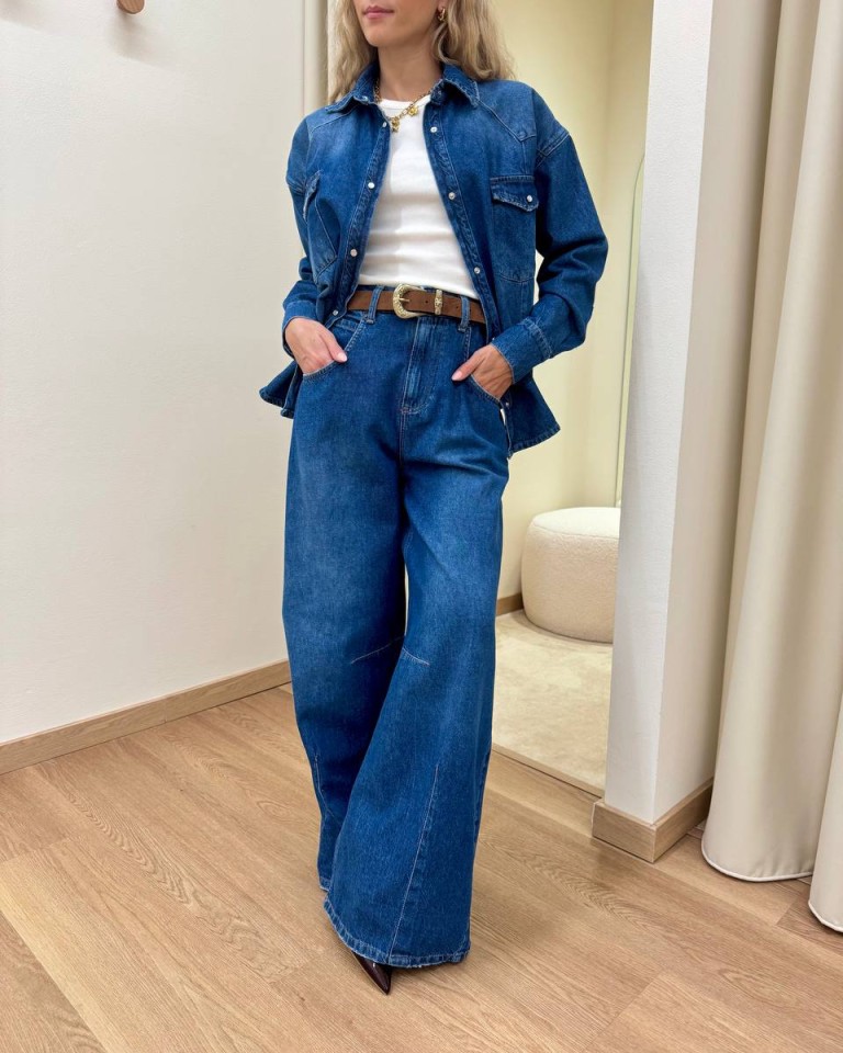 Jeans Ariel barrel wide leg blu medio Tensione In Shop Online Jeans Ariel barrel wide leg blu medio Tensione In