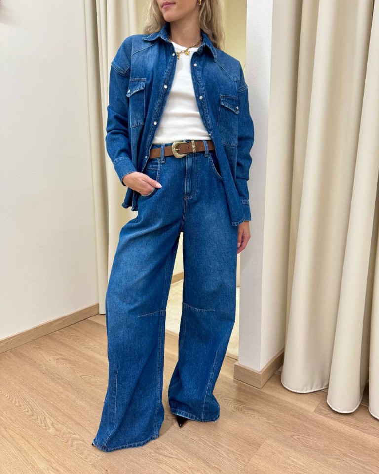Jeans Ariel barrel wide leg blu medio Tensione In Shop Online Jeans Ariel barrel wide leg blu medio Tensione In