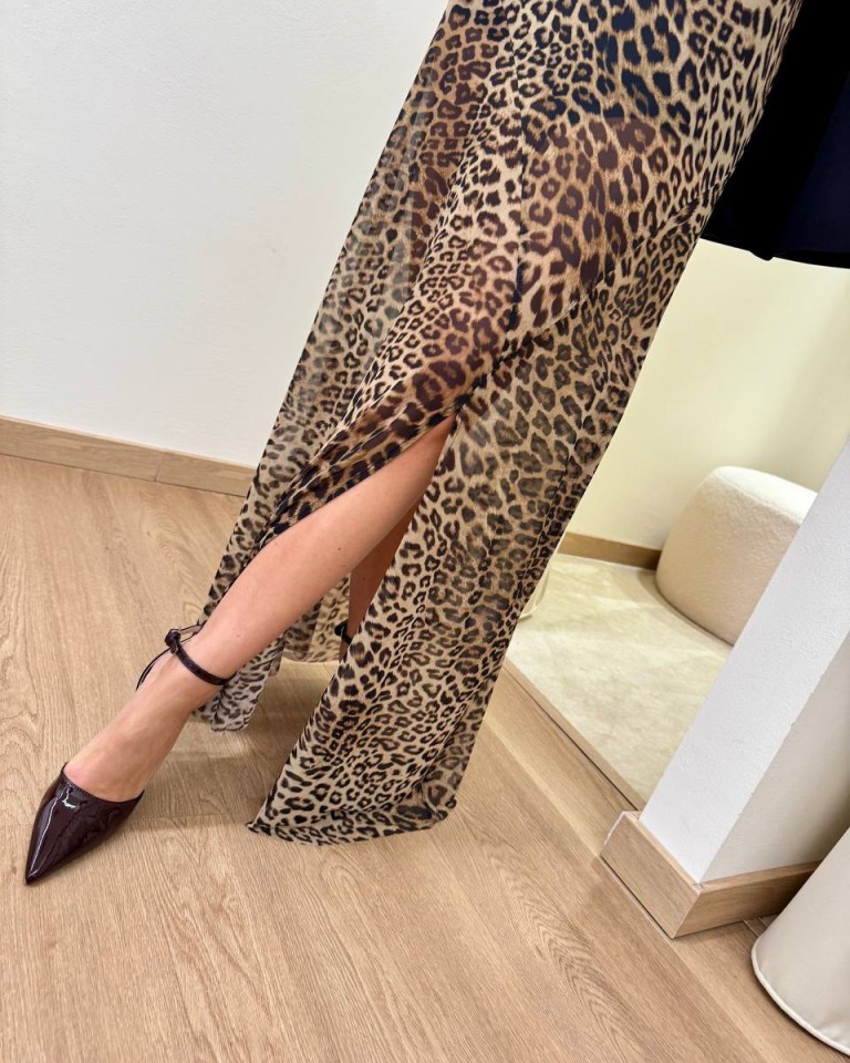 Gonna semitrasparente leopardata moro Tensione In Shop Online Gonna semitrasparente leopardata moro Tensione In