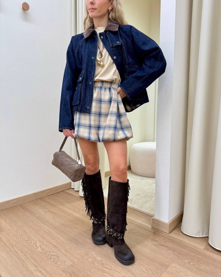 Giacca over denim collo velluto Tensione In Shop Online Giacca over denim collo velluto Tensione In