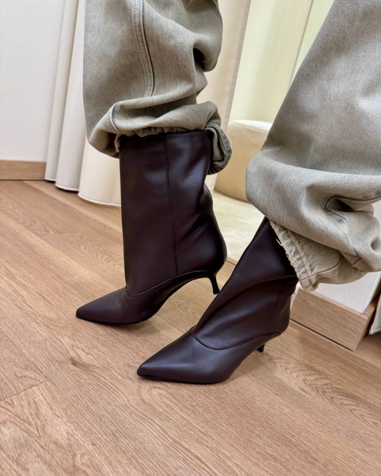 Stivaletto DANA in pelle moro Gisél Moiré Shop Online Stivaletto DANA in pelle moro Gisél Moiré