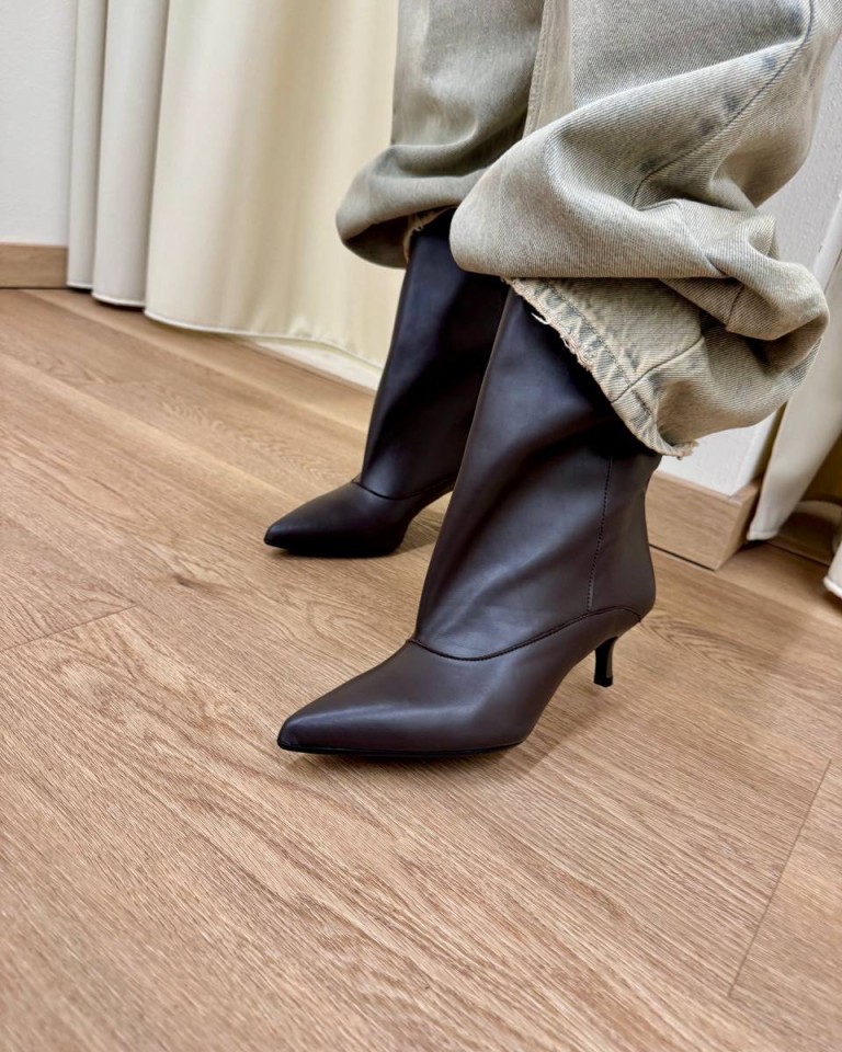 Stivaletto DANA in pelle moro Gisél Moiré Shop Online Stivaletto DANA in pelle moro Gisél Moiré
