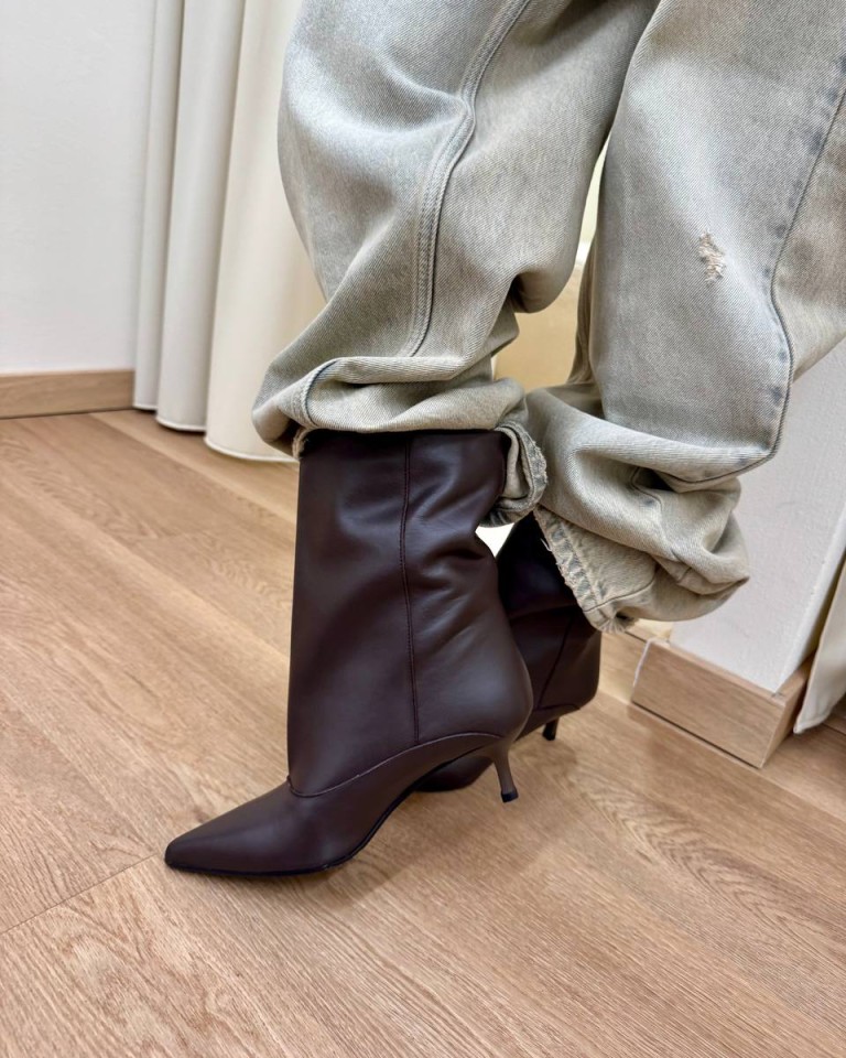 Stivaletto DANA in pelle moro Gisél Moiré Shop Online Stivaletto DANA in pelle moro Gisél Moiré