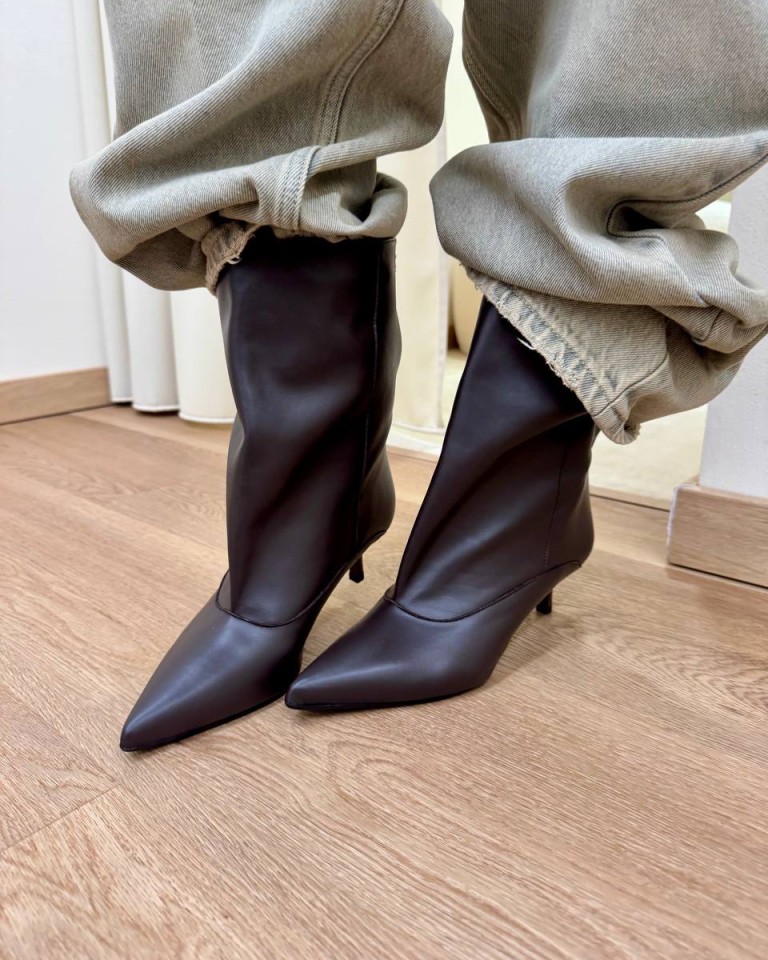 Stivaletto DANA in pelle moro Gisél Moiré Shop Online Stivaletto DANA in pelle moro Gisél Moiré