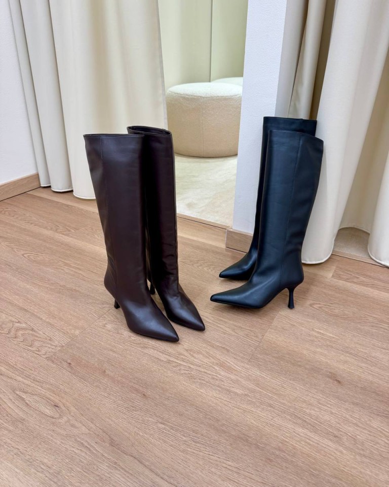 Stivale GILDA in pelle nero Gisél Moiré Shop Online Stivale GILDA in pelle nero Gisél Moiré
