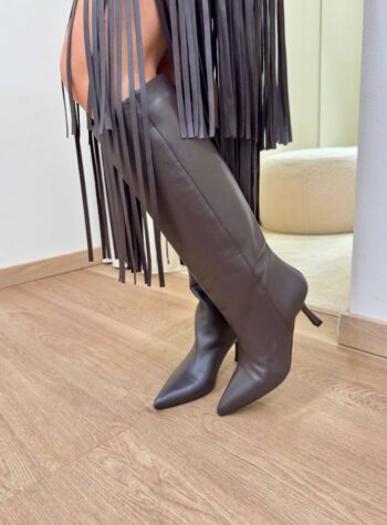 Shop Online Stivale GILDA in pelle moro Gisél Moiré