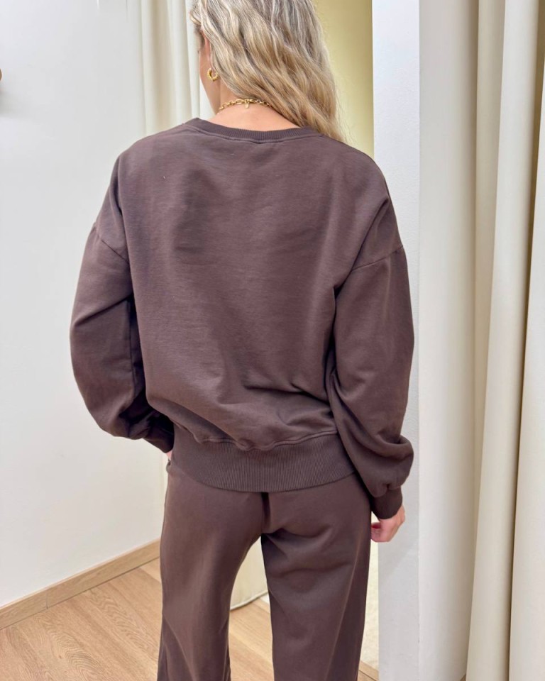 Completo felpa pantalone barrel moro Susy Mix Shop Online Completo felpa pantalone barrel moro Susy Mix