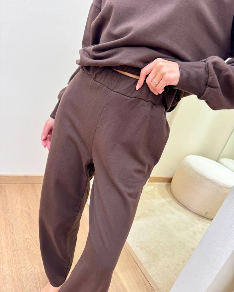 Completo felpa pantalone barrel moro Susy Mix Shop Online Completo felpa pantalone barrel moro Susy Mix
