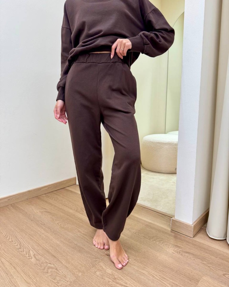 Completo felpa pantalone barrel moro Susy Mix Shop Online Completo felpa pantalone barrel moro Susy Mix