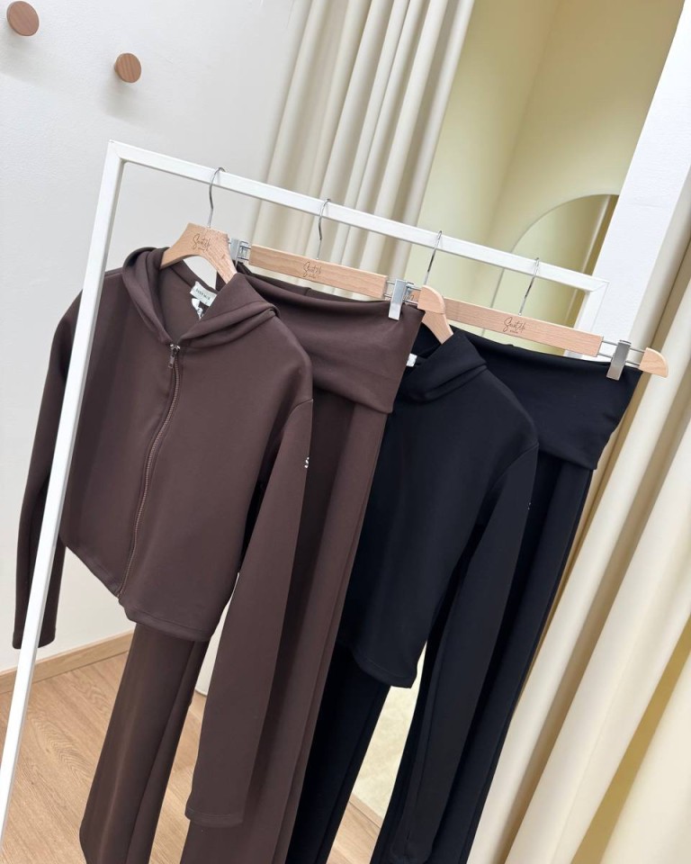 Pantalone SMX flare cacao Susy Mix Shop Online Pantalone SMX flare cacao Susy Mix