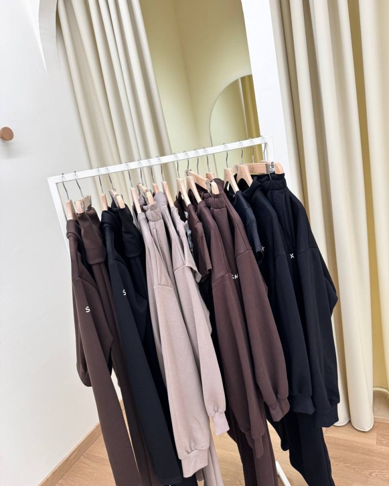 Pantalone tuta SMX palazzo tortora Susy Mix Shop Online Pantalone tuta SMX palazzo tortora Susy Mix